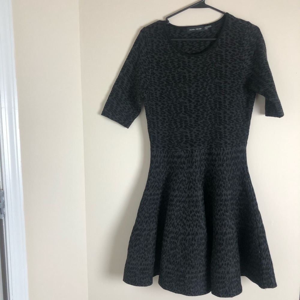 Ivanka Trump Leopard Sweater Dress